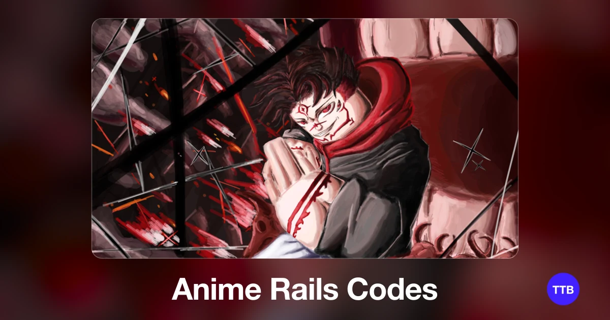 Anime Rails codes cover: the official Roblox game image with the game name