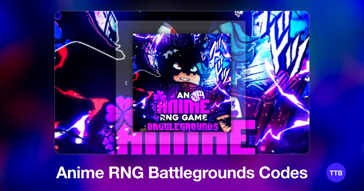 Anime RNG Battlegrounds codes cover: the official Roblox game image with the game name