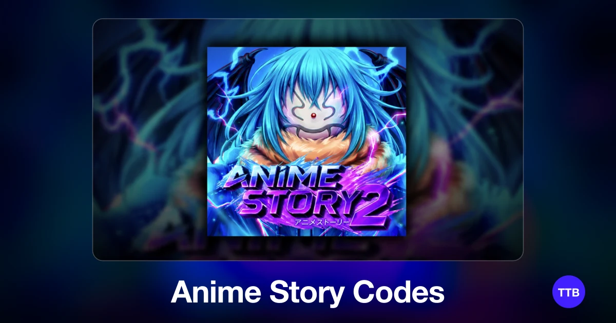 Anime Story codes cover: the official Roblox game image with the game name