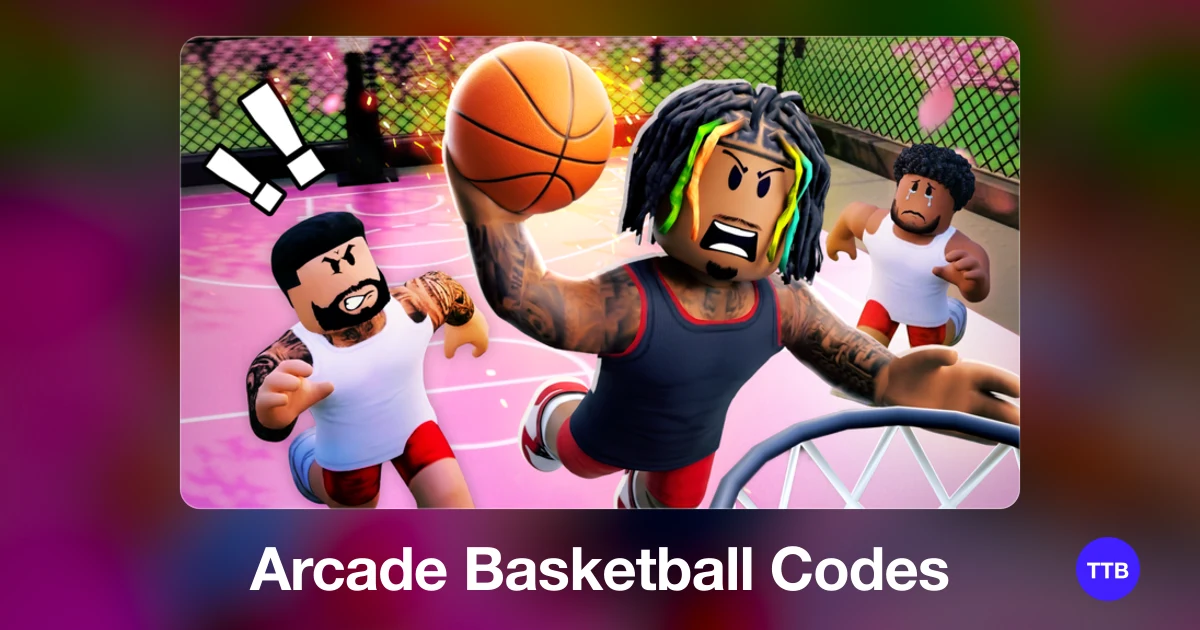 Arcade Basketball codes cover: the official Roblox game image with the game name