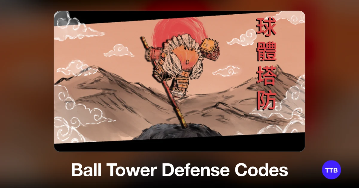 Ball Tower Defense codes cover: the official Roblox game image with the game name