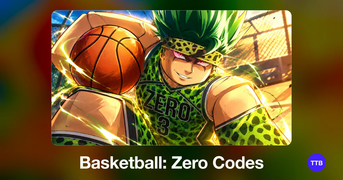 Basketball: Zero codes cover: the official Roblox game image with the game name