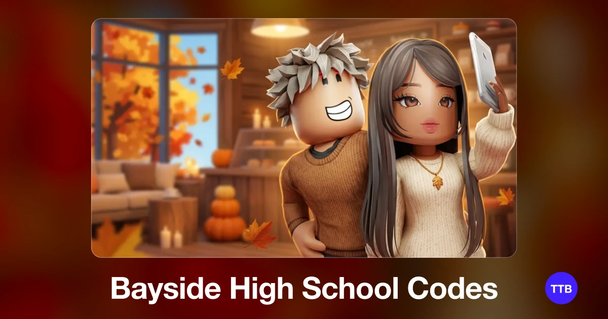 Bayside High School codes cover: the official Roblox game image with the game name