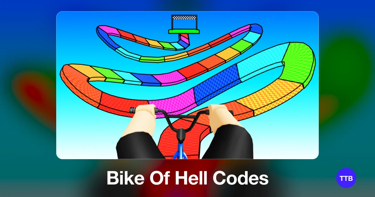 Bike Of Hell codes cover: the official Roblox game image with the game name