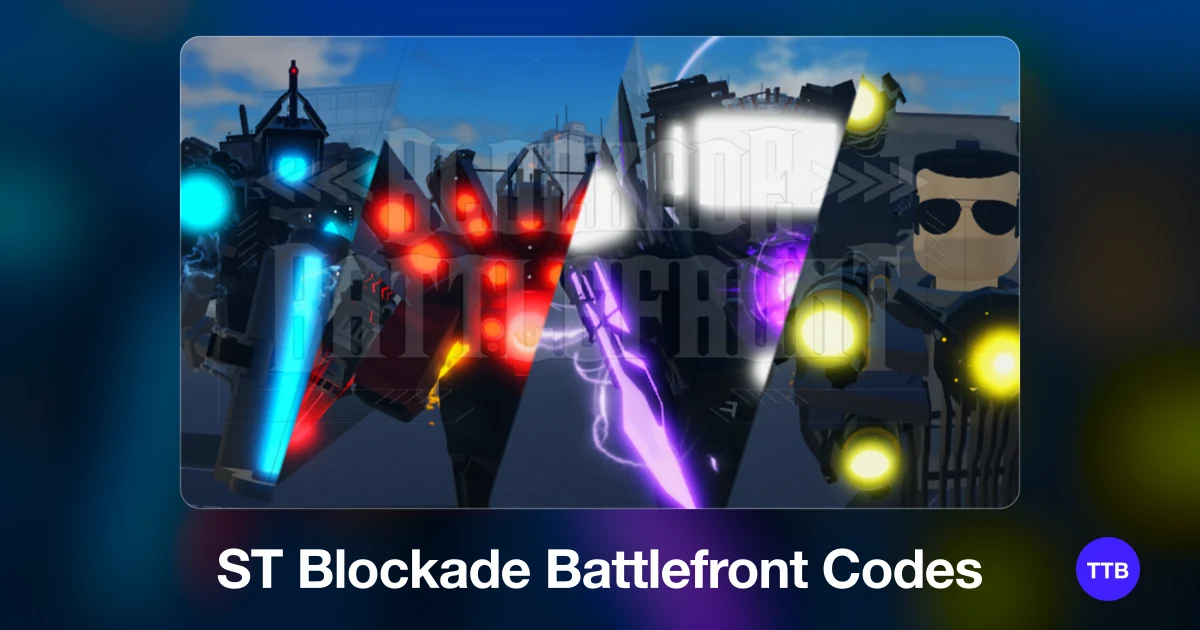 ST Blockade Battlefront codes cover: the official Roblox game image with the game name