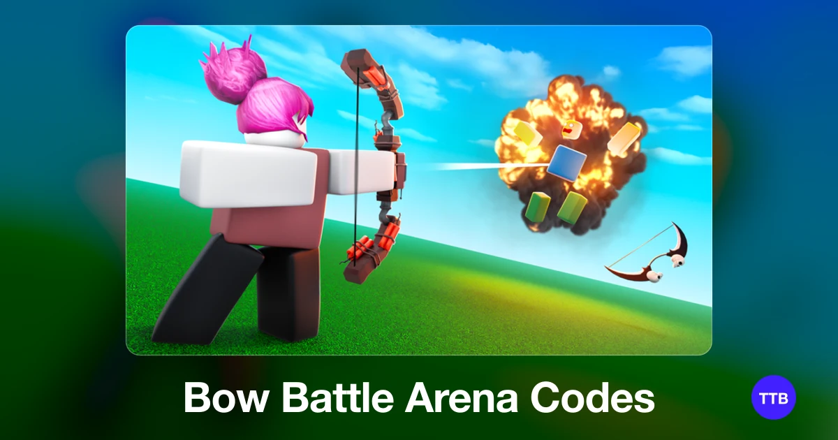 Bow Battle Arena codes cover: the official Roblox game image with the game name