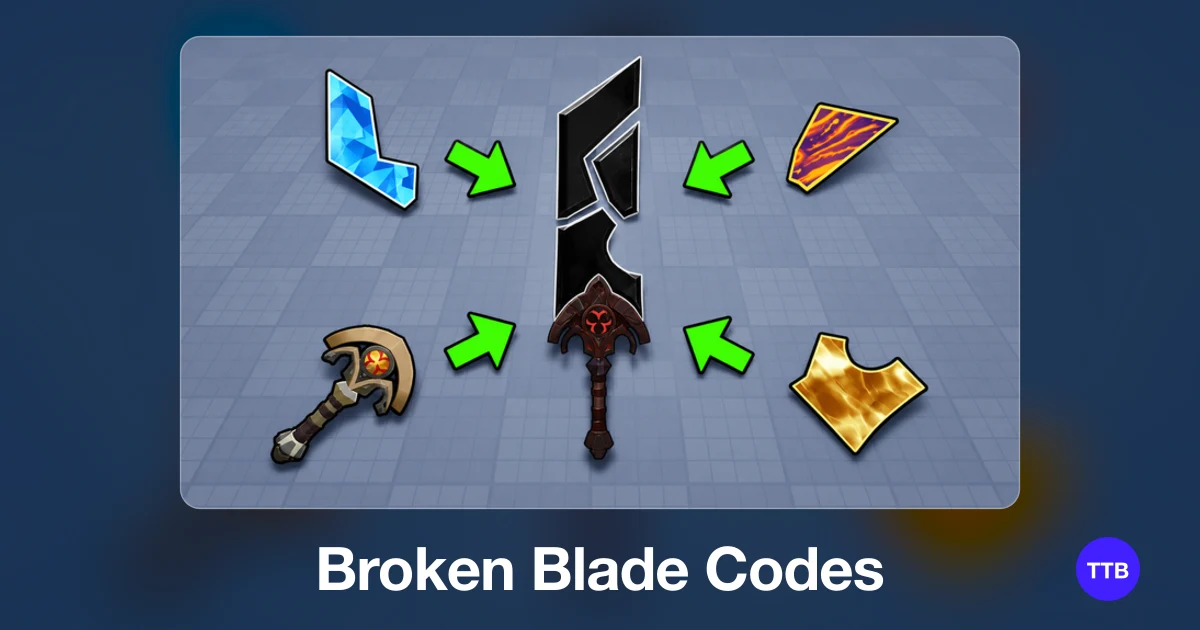 Broken Blade codes cover: the official Roblox game image with the game name