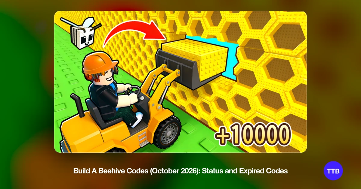 Build A Beehive Codes (October 2026): Status and Expired codes cover: the official Roblox game image with the game name
