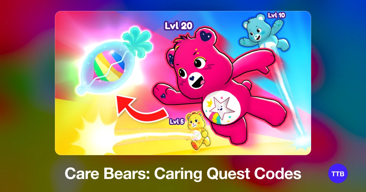 Care Bears: Caring Quest codes cover: the official Roblox game image with the game name