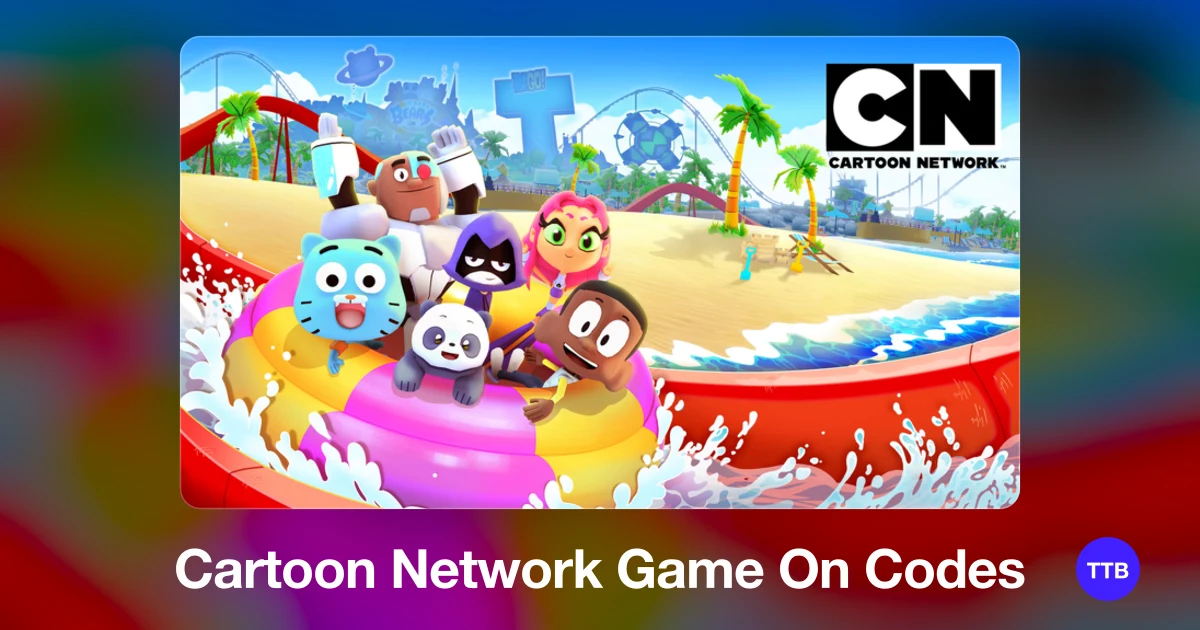 Cartoon Network Game On codes cover: the official Roblox game image with the game name