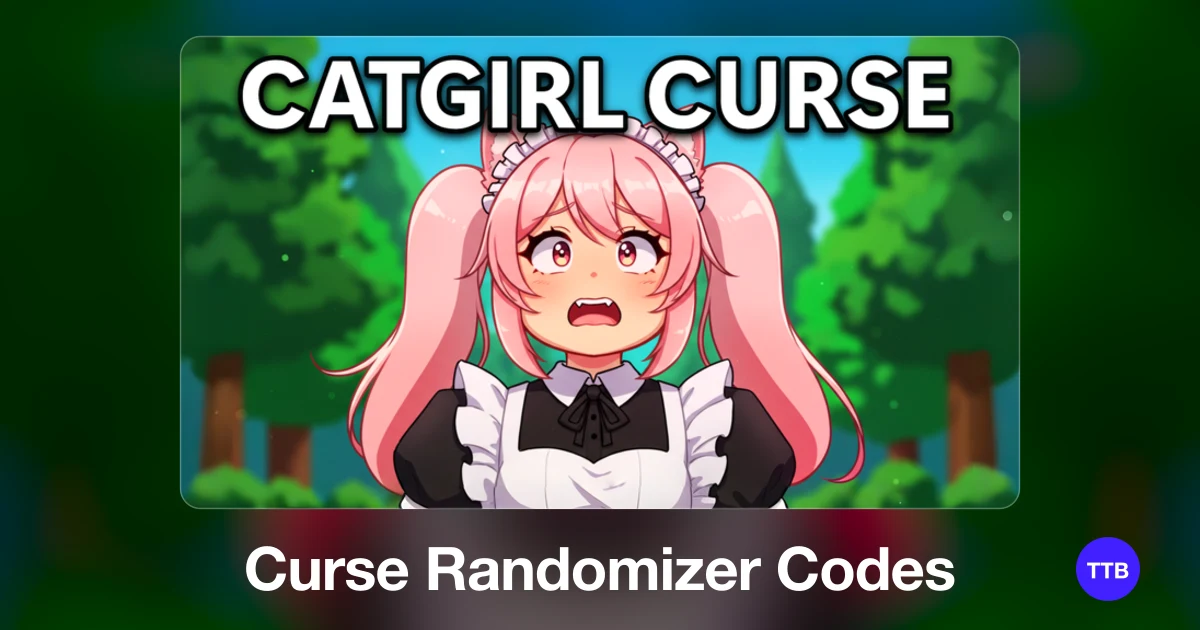 Curse Randomizer codes cover: the official Roblox game image with the game name