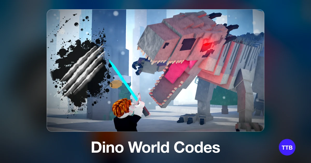 Dino World codes cover: the official Roblox game image with the game name