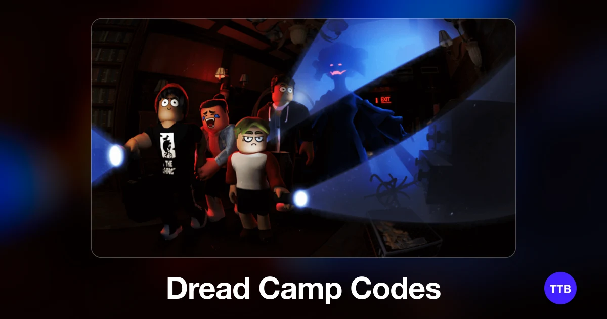 Dread Camp codes cover: the official Roblox game image with the game name