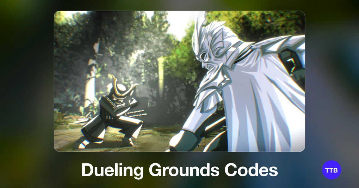 Dueling Grounds codes cover: the official Roblox game image with the game name