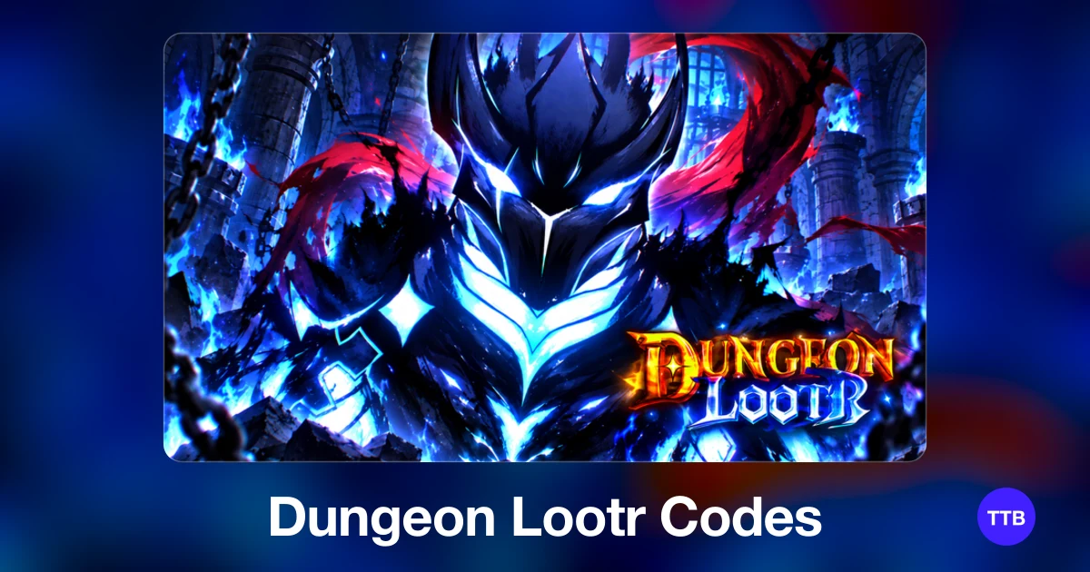 Dungeon Lootr codes cover: the official Roblox game image with the game name