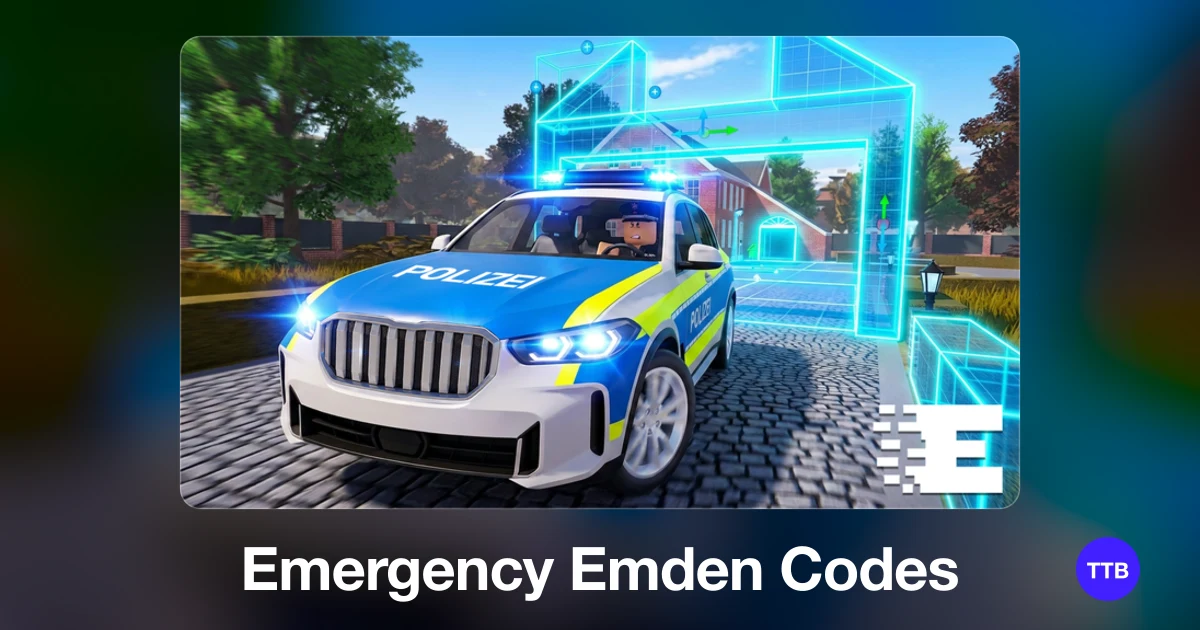 Emergency Emden codes cover: the official Roblox game image with the game name