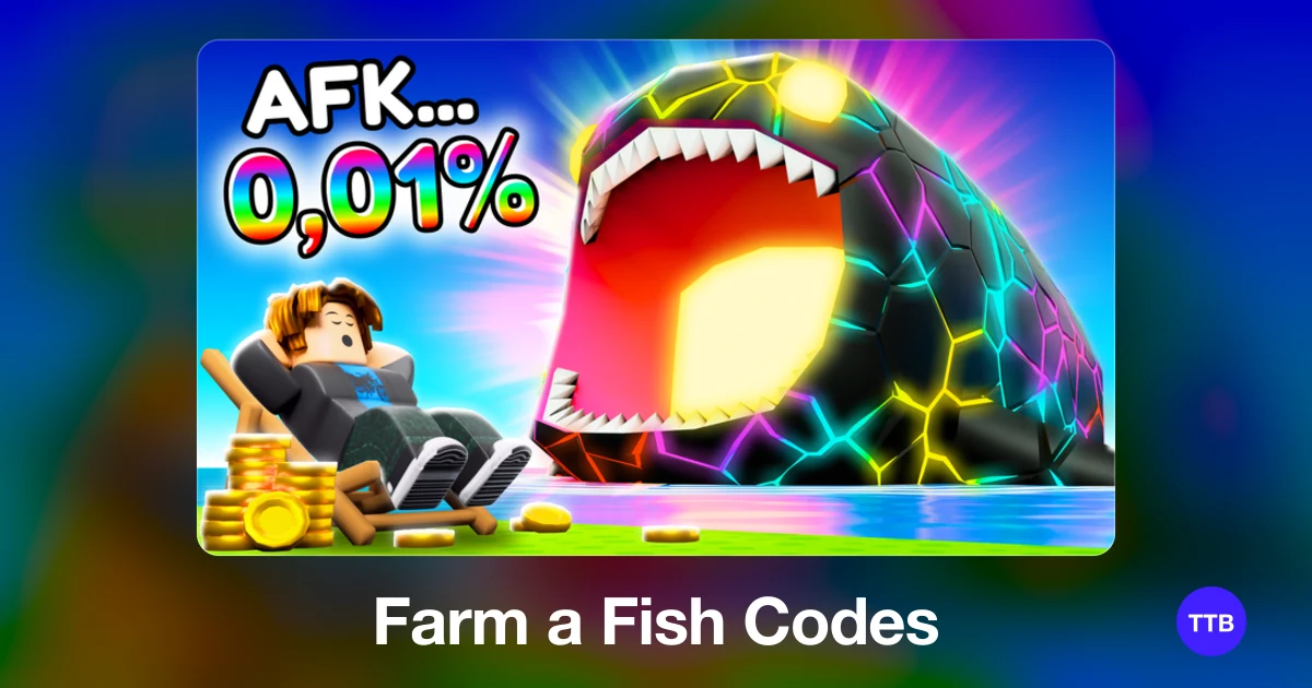 Farm a Fish codes cover: the official Roblox game image with the game name