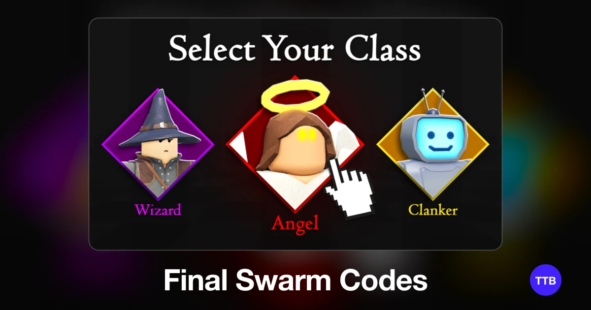 Final Swarm codes cover: the official Roblox game image with the game name