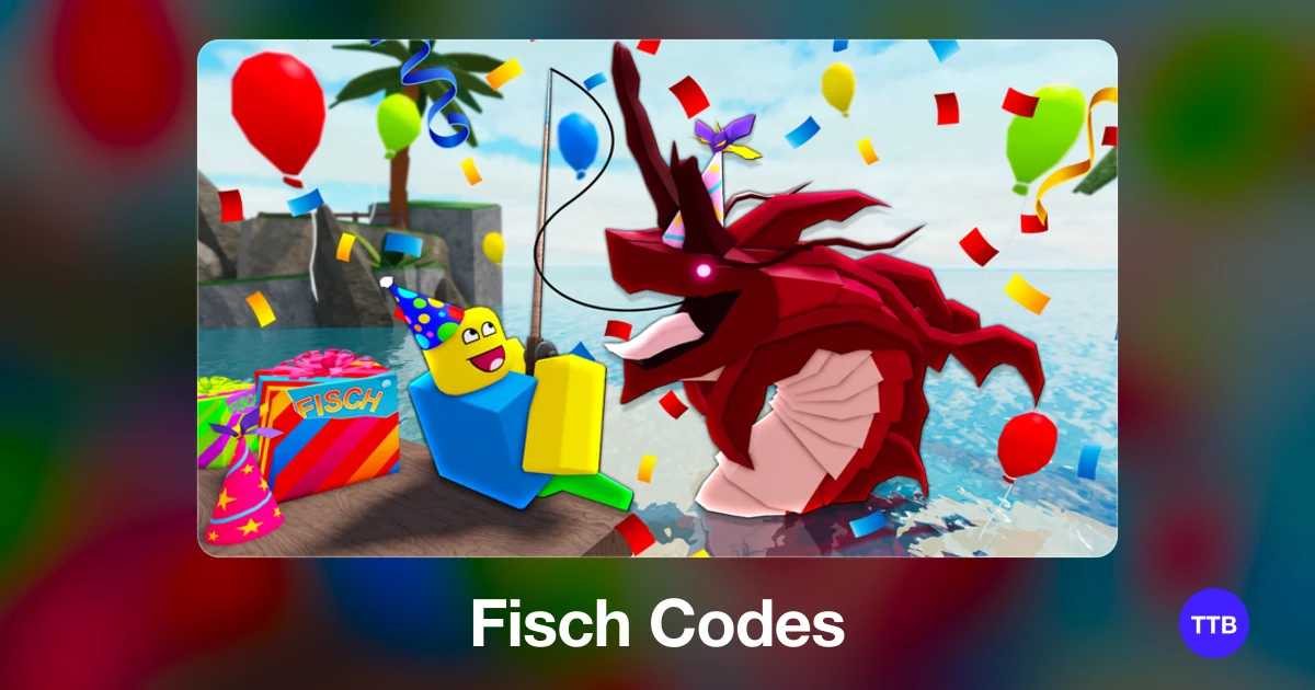 Fisch codes cover: the official Roblox game image with the game name