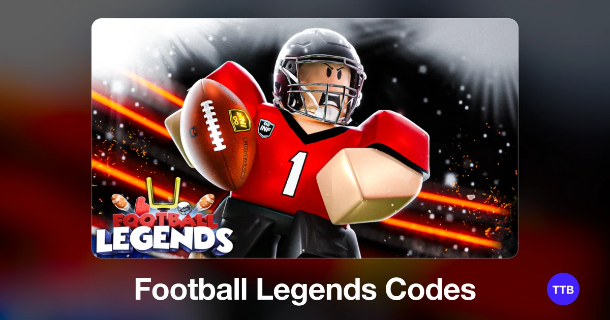 Football Legends codes cover: the official Roblox game image with the game name
