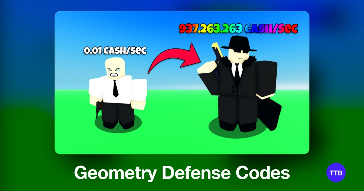 Geometry Defense codes cover: the official Roblox game image with the game name