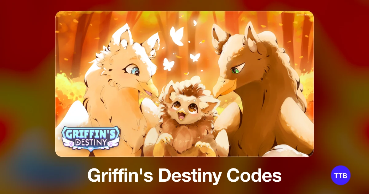 Griffin's Destiny codes cover: the official Roblox game image with the game name