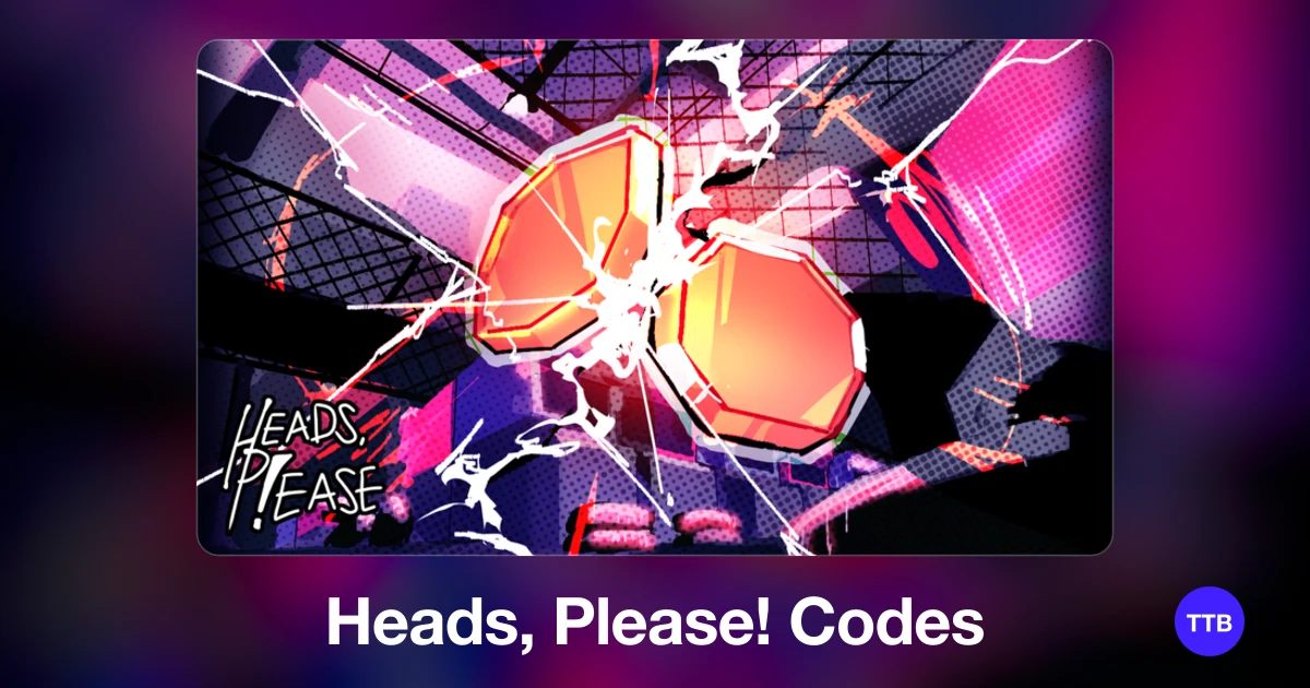 Heads, Please! codes cover: the official Roblox game image with the game name