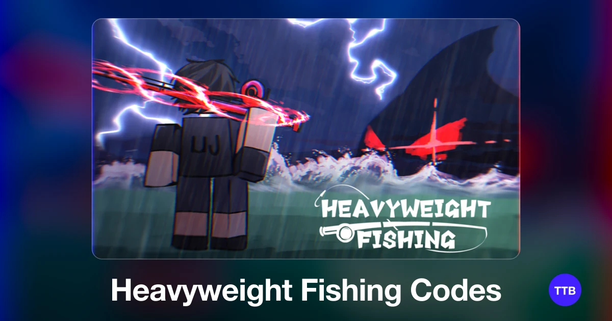Heavyweight Fishing codes cover: the official Roblox game image with the game name