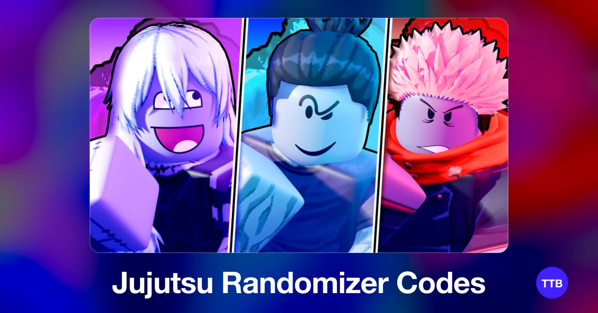 Jujutsu Randomizer codes cover: the official Roblox game image with the game name