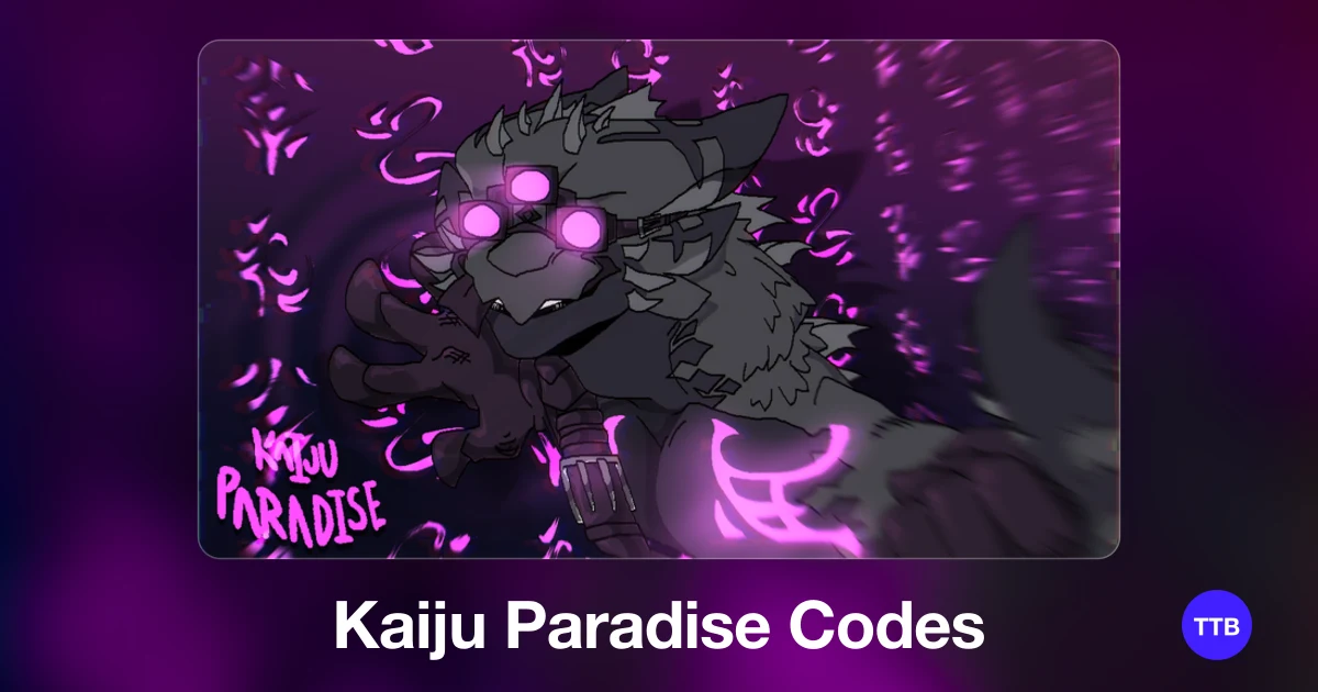 Kaiju Paradise codes cover: the official Roblox game image with the game name