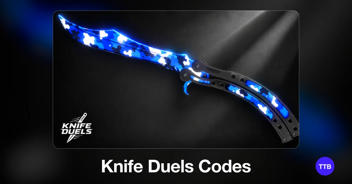 Knife Duels codes cover: the official Roblox game image with the game name