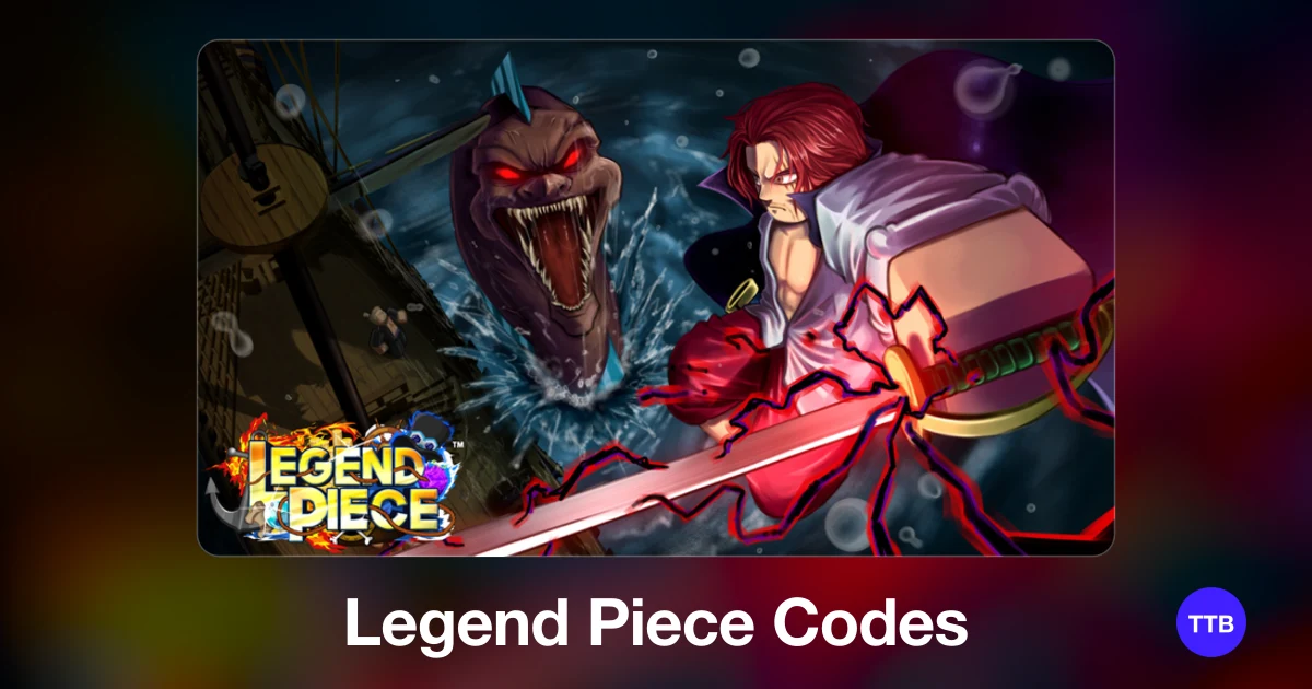 Legend Piece codes cover: the official Roblox game image with the game name