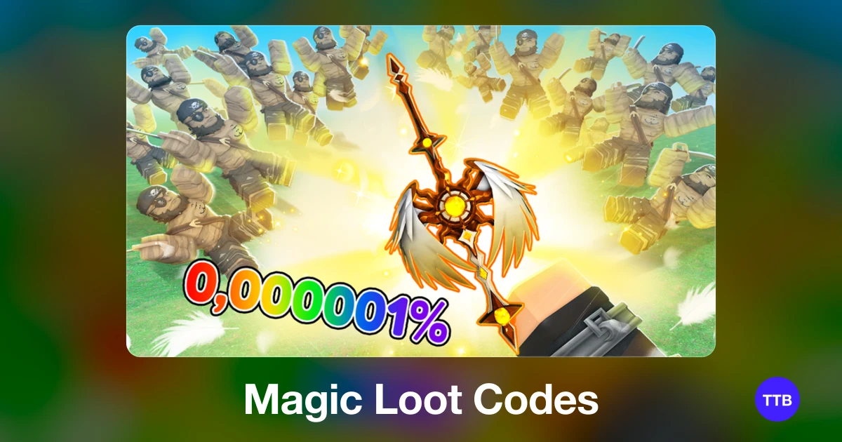 Magic Loot codes cover: the official Roblox game image with the game name