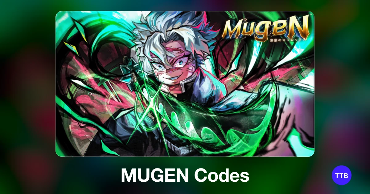 MUGEN codes cover: the official Roblox game image with the game name