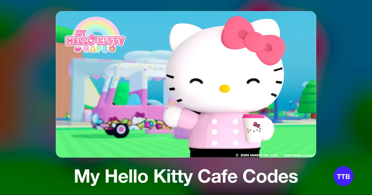 My Hello Kitty Cafe codes cover: the official Roblox game image with the game name