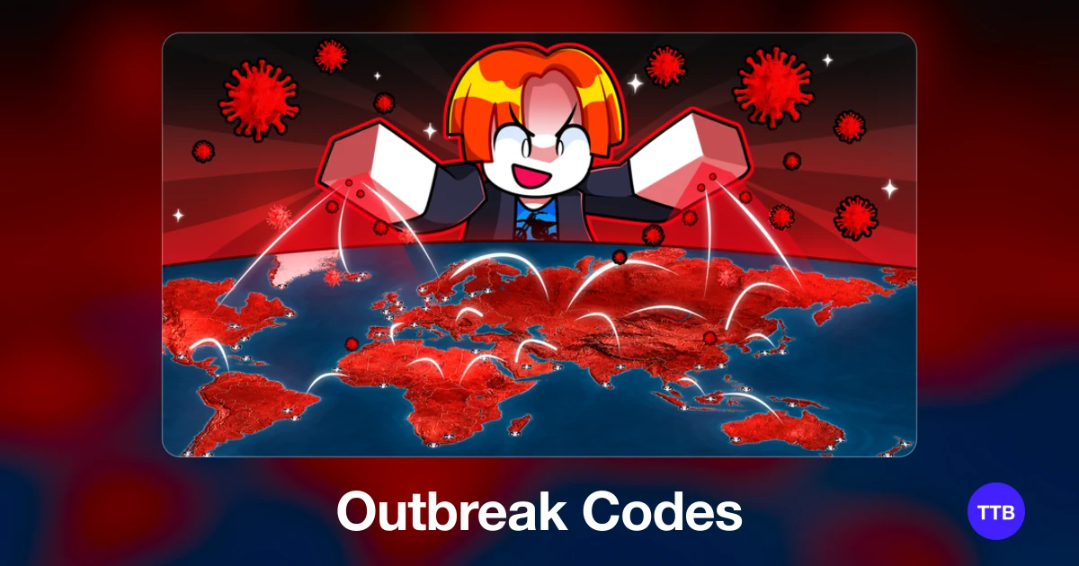 Outbreak codes cover: the official Roblox game image with the game name