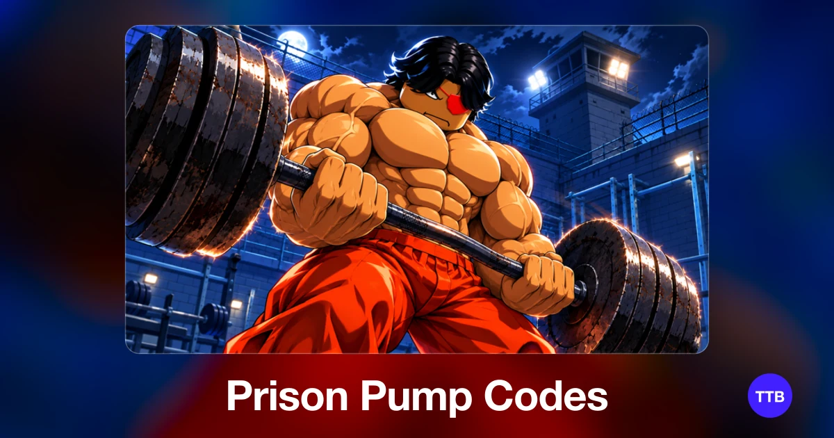 Prison Pump codes cover: the official Roblox game image with the game name