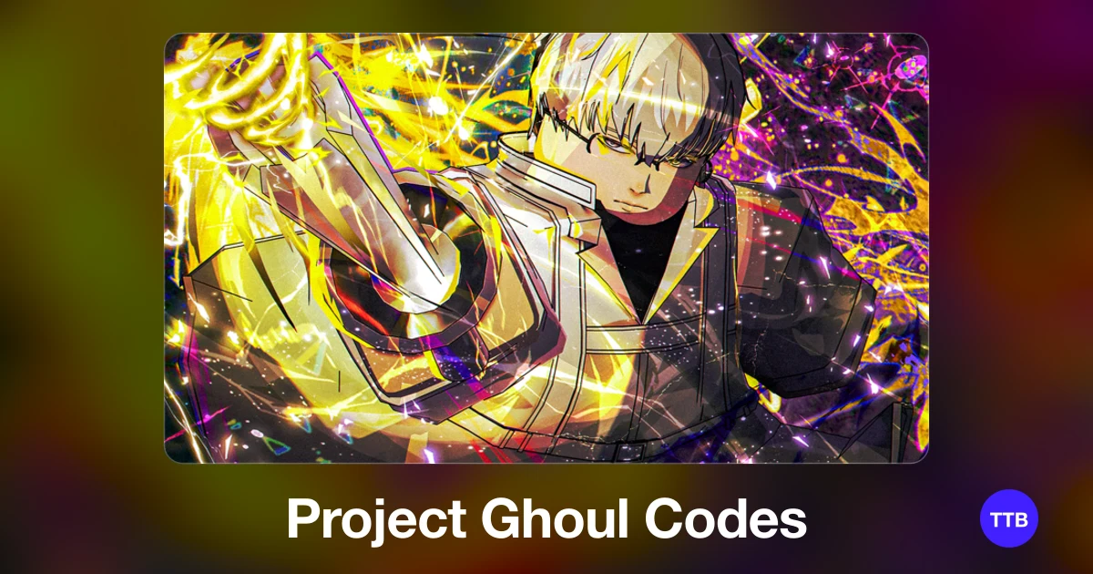 Project Ghoul codes cover: the official Roblox game image with the game name