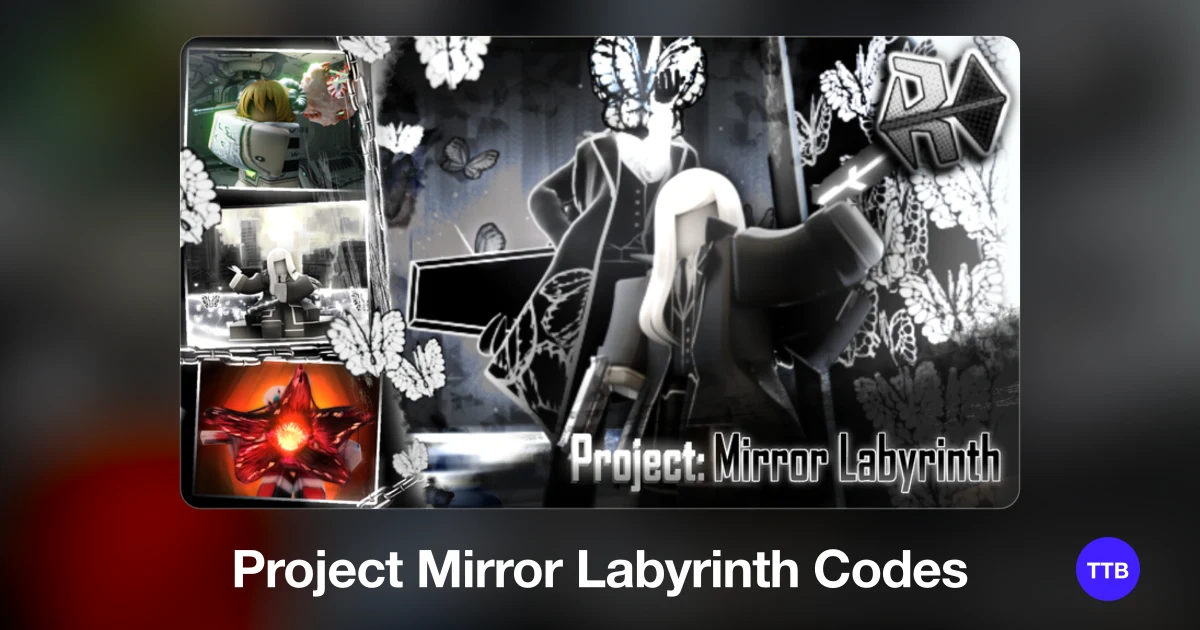 Project Mirror Labyrinth codes cover: the official Roblox game image with the game name