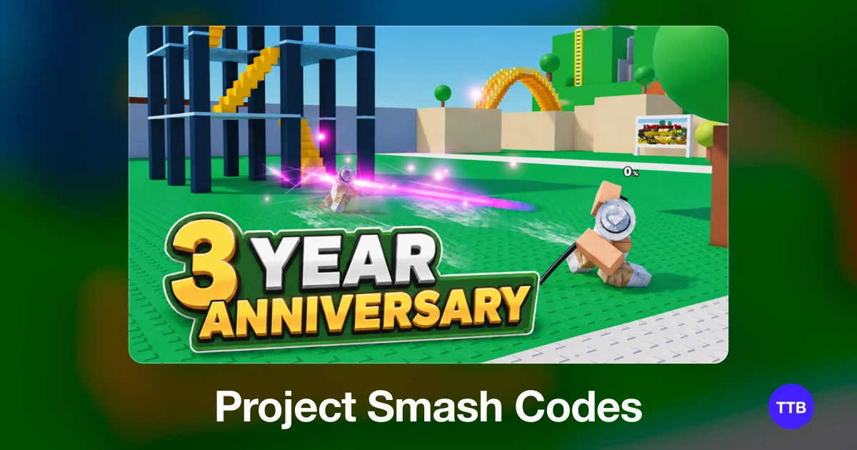 Project Smash codes cover: the official Roblox game image with the game name