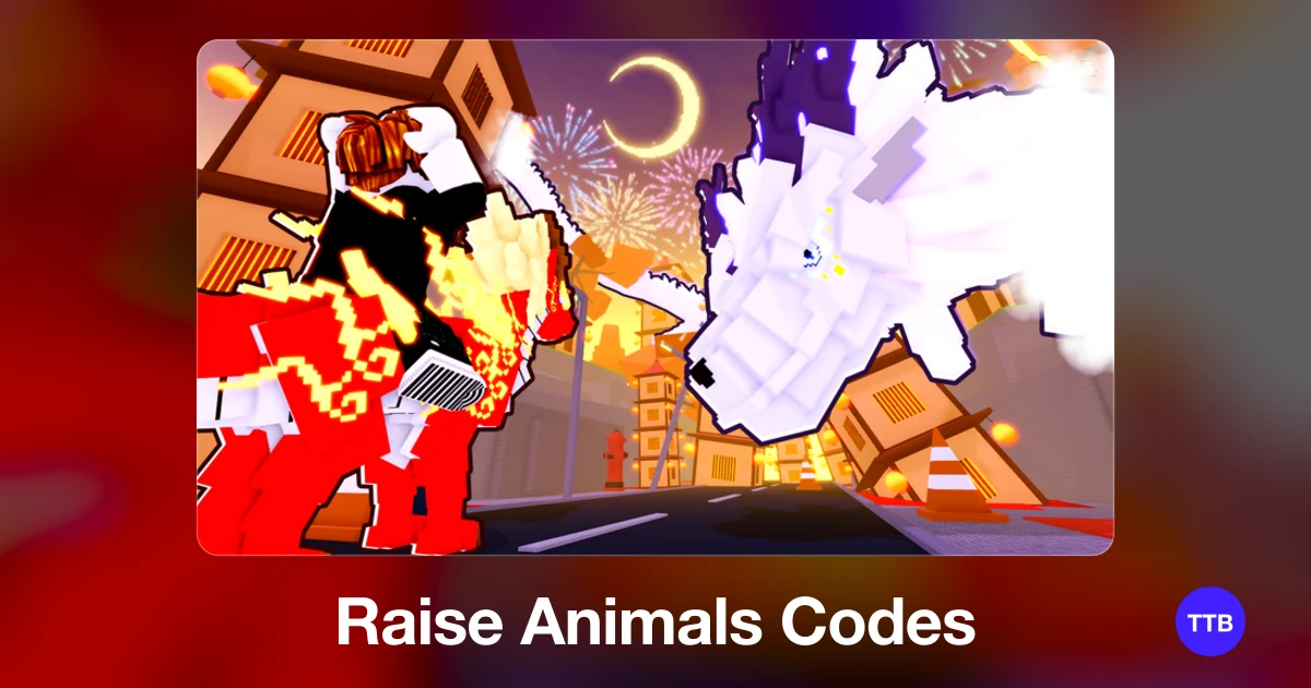 Raise Animals codes cover: the official Roblox game image with the game name