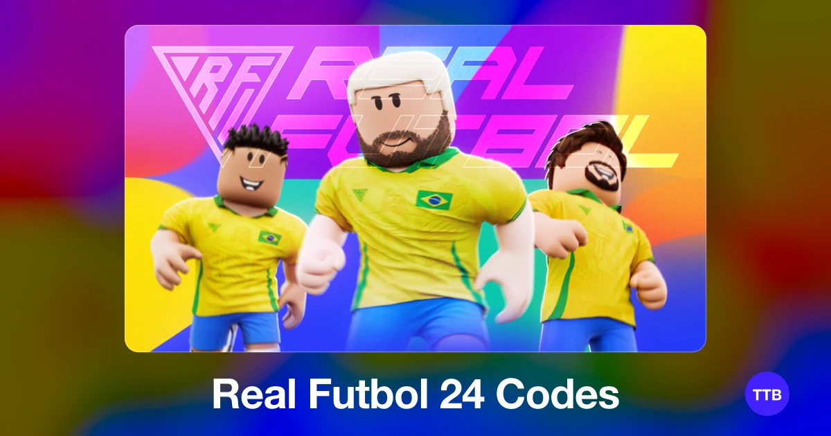 Real Futbol 24 codes cover: the official Roblox game image with the game name