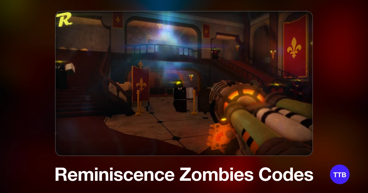 Reminiscence Zombies codes cover: the official Roblox game image with the game name