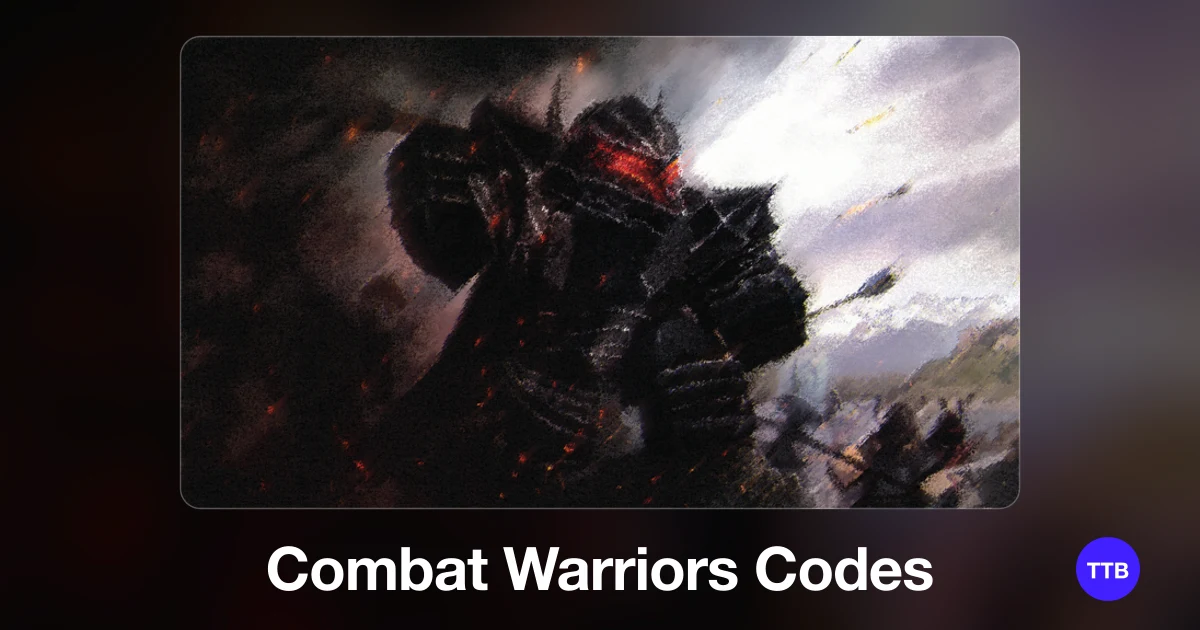 Combat Warriors codes cover: the official Roblox game image with the game name