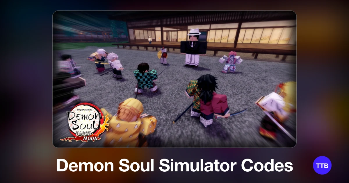 Demon Soul Simulator codes cover: the official Roblox game image with the game name