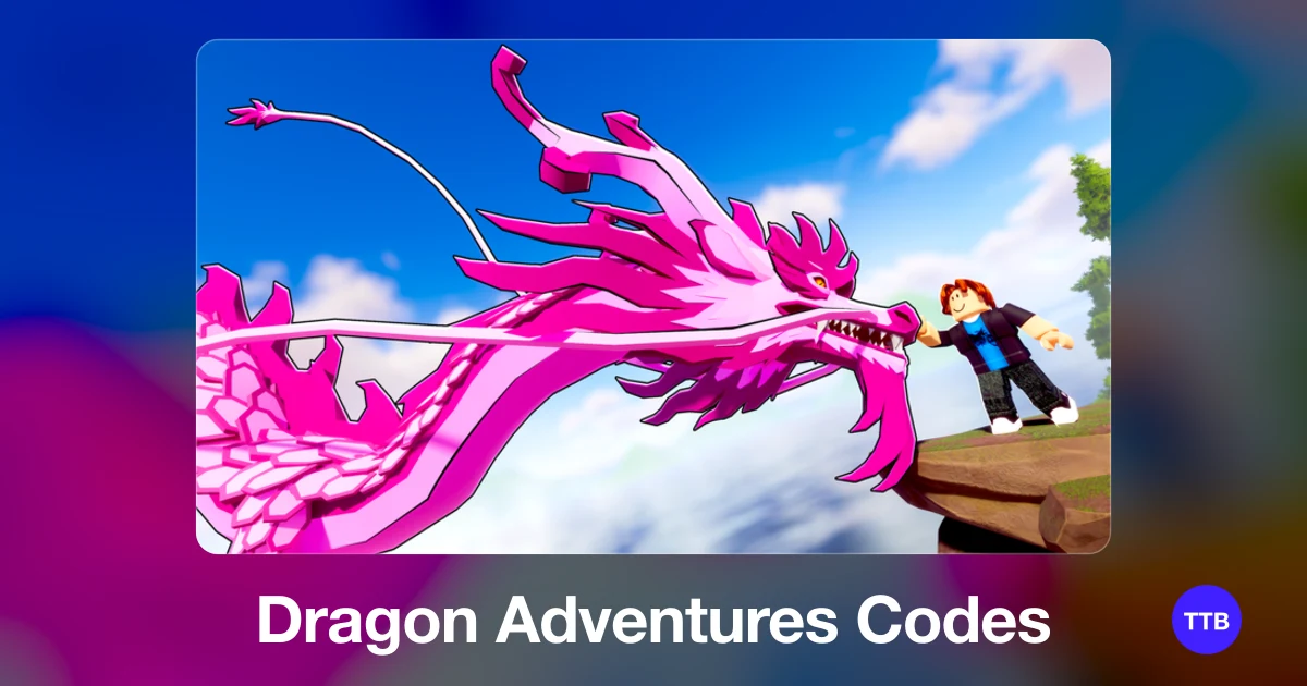 Dragon Adventures codes cover: the official Roblox game image with the game name