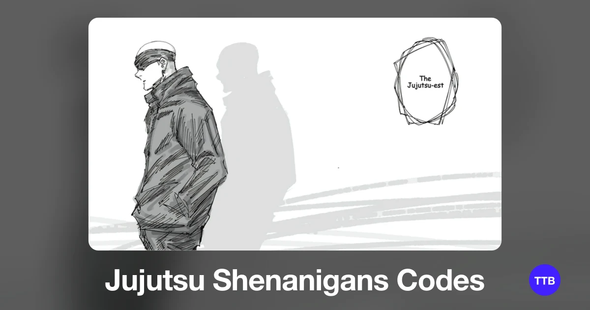 Jujutsu Shenanigans codes cover: the official Roblox game image with the game name
