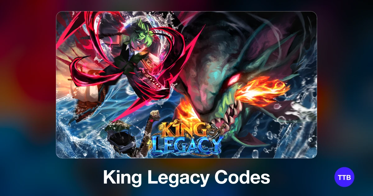 King Legacy codes cover: the official Roblox game image with the game name