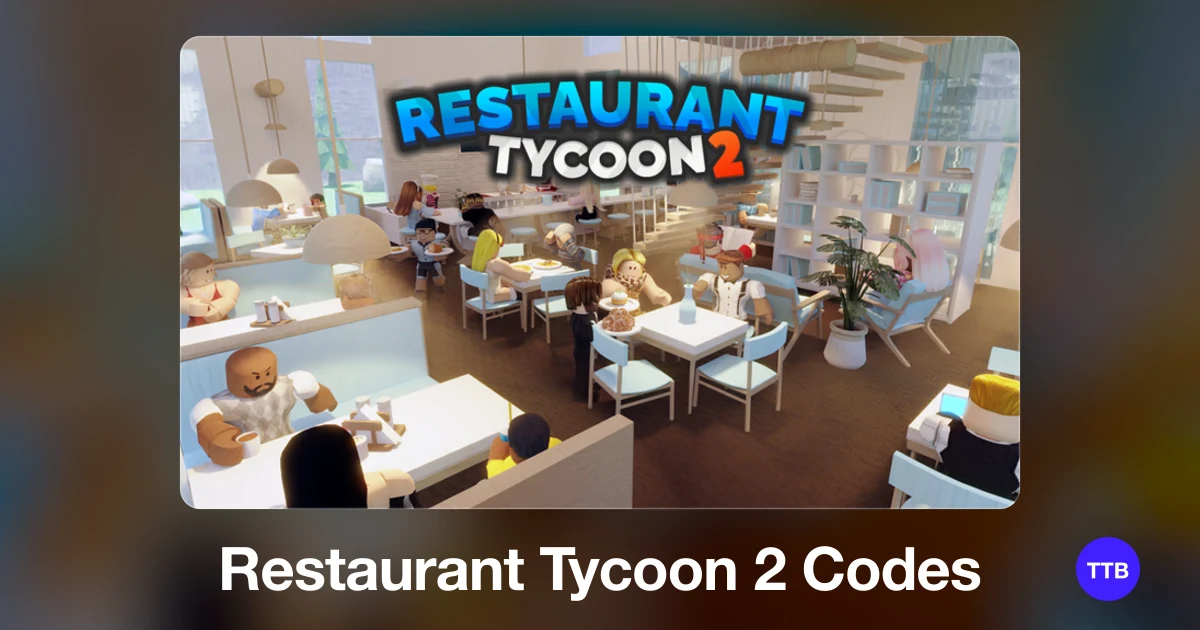 Restaurant Tycoon 2 codes cover: the official Roblox game image with the game name