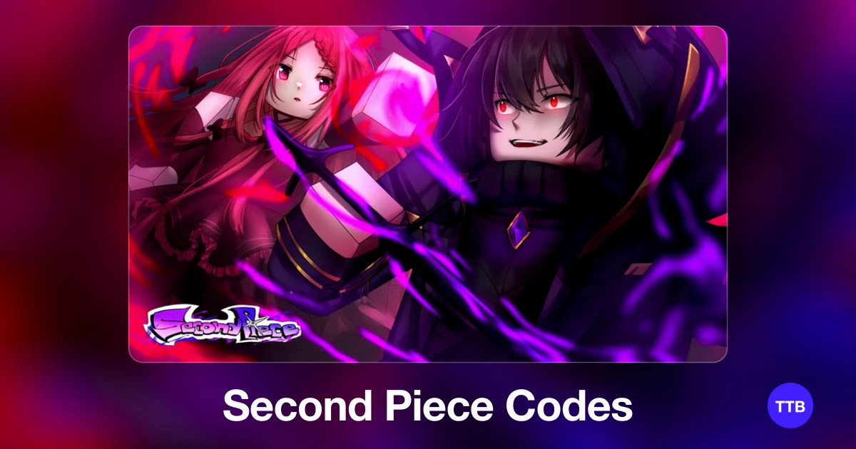 Second Piece codes cover: the official Roblox game image with the game name